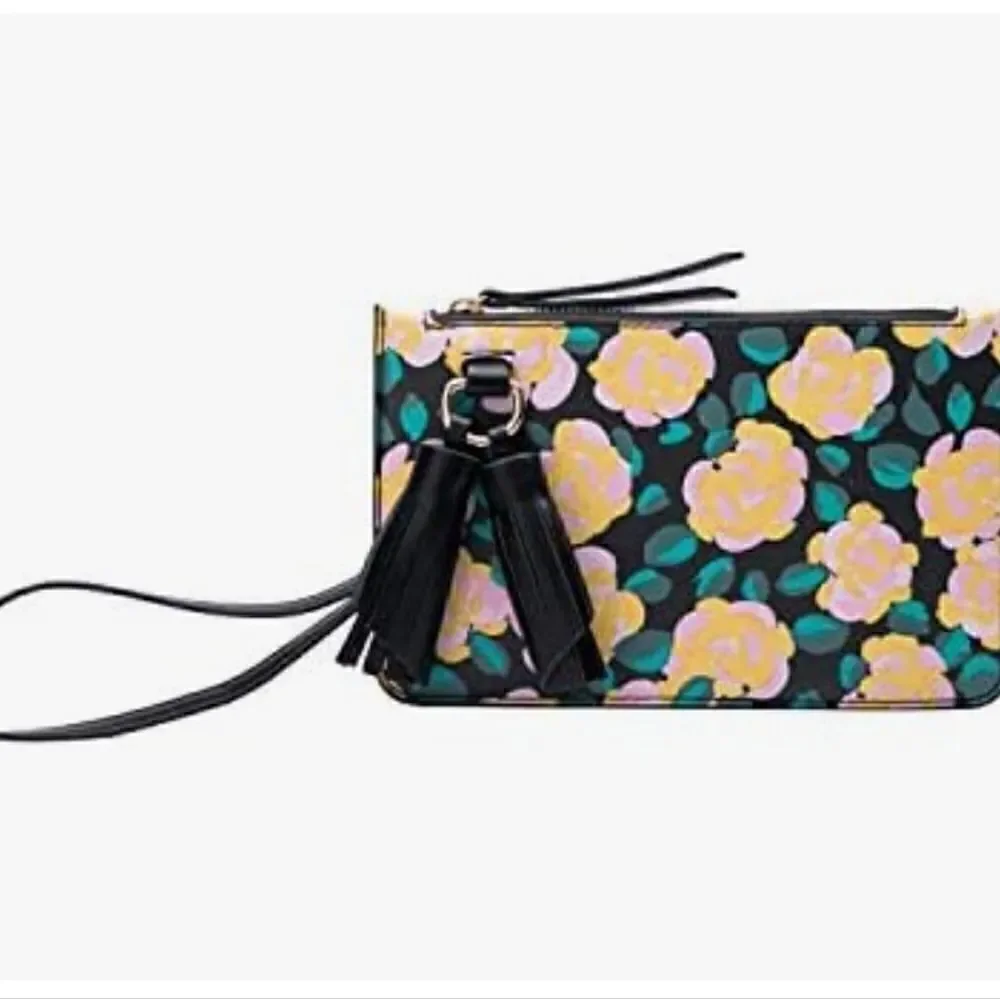 Melie bianco purse floral bag tassel, like new! - Picture 1 of 13